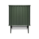 Mobile contenitore arredamento Curl Cabinet 2 ante colore verde vista frontale