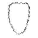 Collana Self Loop da donna con catena a doppia chiusura su sfondo bianco