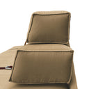 Seduta singola divano Docker in velluto beige