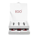 Set penne design Scriptorium Cento3 con cofanetto aperto