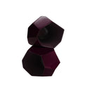 Tazzina da caffè Voronoi singola finitura bordeaux design sfaccettato