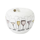 Mela Decor Calici, salvadanaio a forma di mela decorato a mano per home decor