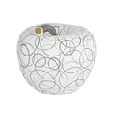 Home decor mela luxury Cerchi platino salvadanaio decorativo