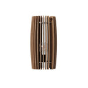 Lampada da tavolo design Flussio in listelli di rovere