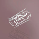 Bracciale Rambla artigianale in argento su sfondo marrone