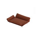 Salottino per gatti e cani da esterno Lazy Large in colore marrone, design elegante e confortevole per gli animali.