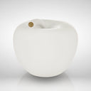 Home decor accessori casa Mela Monocolor Finish Lucido bianco salvadanaio in ceramica