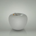 Mela Monocolor Finish Lucido bianco salvadanaio vista frontale