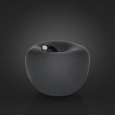 Mela Monocolor Finish Lucido nero salvadanaio vista frontale