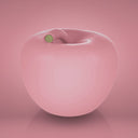 Mela Monocolor Finish Lucido rosa salvadanaio in ceramica