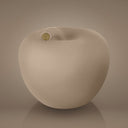 Salvadanaio mela monocolore finish matt colore beige