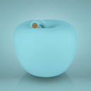 Salvadanaio Mela Monocolor Finish Seta azzurro chiaro, finitura vellutata