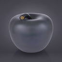 Mela Monocolor Finish Seta grigio antracite, salvadanaio decorativo a forma di mela