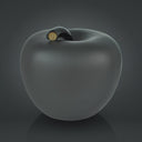 Mela Monocolor Finish Seta grigio scuro, oggetto decorativo moderno