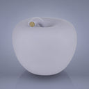 Mela Monocolor Finish Seta bianco perla, salvadanaio a forma di mela