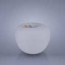 Mela Monocolor Finish Seta grigio perla, salvadanaio decorativo