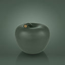 Mela Monocolor Finish Seta verde scuro, salvadanaio di design