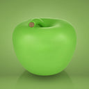 Mela Monocolor Finish Seta verde mela, accessorio home decor elegante