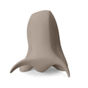 Scultura decorativa Toro Kau in gres porcellanato colore tortora opaco