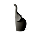 Scultura decorativa Elefantini Cuccioli in gres porcellanato colore nero opaco