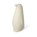 Scultura decorativa Pinguini in gres porcellanato colore avorio