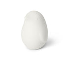 Scultura decorativa Pinguini in gres porcellanato colore bianco latte opaco