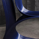 Dettaglio struttura poltrona di design Double in PLA blu