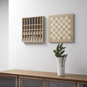 Scacchiera di design Piazza Castello da parete in ambiente moderno