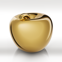 Mela luxury lucida salvadanaio decorativo finitura oro
