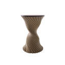 Sgabello design Tork Stool in PLA colore bronzo vista frontale