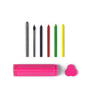 Astuccio di design portatile TRILOcase Ego Undesign con pennarelli e refill – colore blu