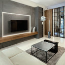 Tavolo da salotto Slitta inserito in ambiente contemporaneo