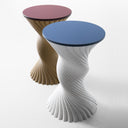 Sgabello design Tork Stool dettaglio seduta con piano colorato