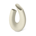 Vaso decorativo Anemone in gres porcellanato colore avorio – vista laterale