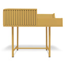 Console per giradischi VYC Vinyl Case in metallo e legno vista frontale