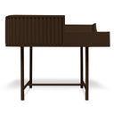 Console per giradischi VYC Vinyl Case finitura marrone scuro vista frontale