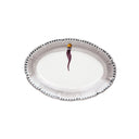 Piatto da portata ovale Fortuna in ceramica decorativa