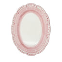 Piatto ovale da portata I Colorati rosa, design colorato per portate principali.