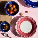 Ciotola in ceramica artigianale colore rosso linea I Colorati