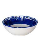 Insalatiera piccola I Colorati blu, vista laterale con interno smaltato.