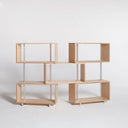 Libreria modulare Continua cinque moduli vista frontale