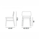 Sedia con tappezzeria | Drum 071