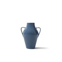 Vaso in ceramica Quartara blu formato medio su sfondo bianco