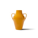 Vaso in ceramica di design Quartara colore giallo vista frontale