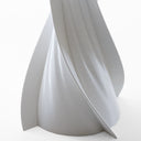 Dettaglio della base scultorea del tavolo da pranzo SoHo Reverse in PLA