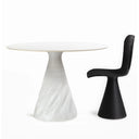 Tavolo da pranzo SoHo design moderno con base in PLA e piano in ceramica